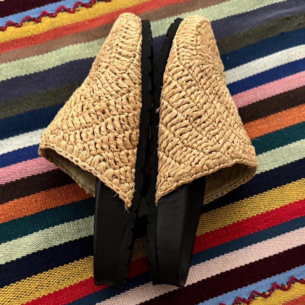 STAUD Dia Raffia Mules Natural Size EU 36 - Picture 7 of 13